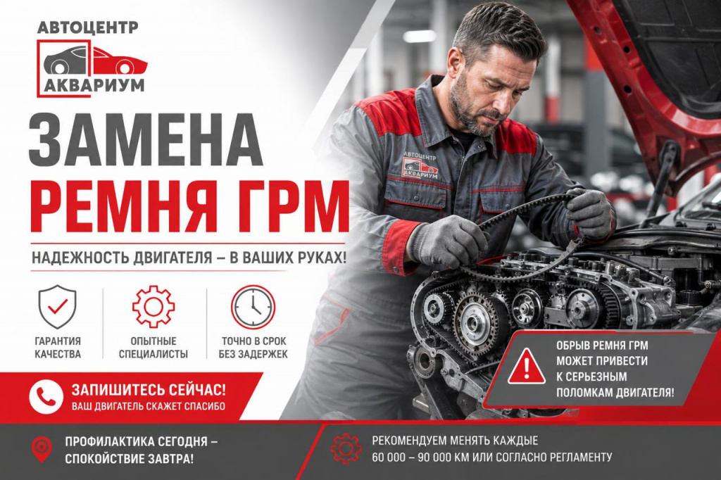 Замена ремня ГРМ